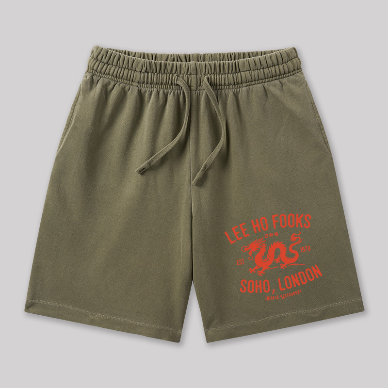 Lee Ho Fooks Vintage Resto Geeky Washed Shorts