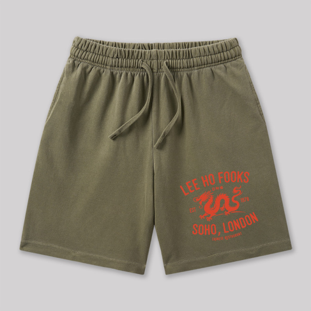 Lee Ho Fooks Vintage Resto Geeky Washed Shorts