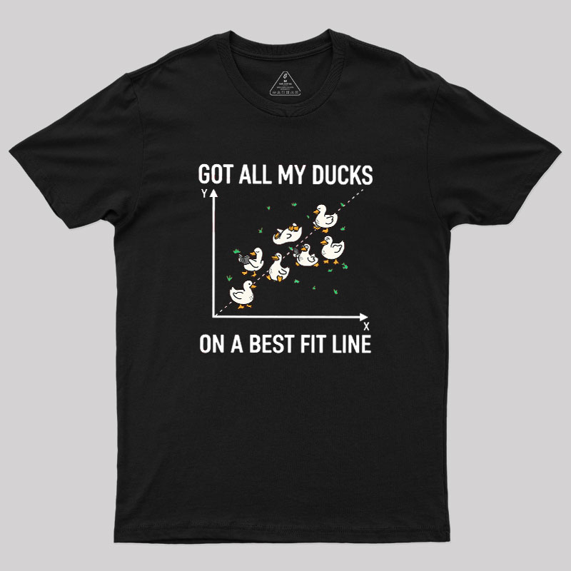Ducks in a Row Geek T-Shirt