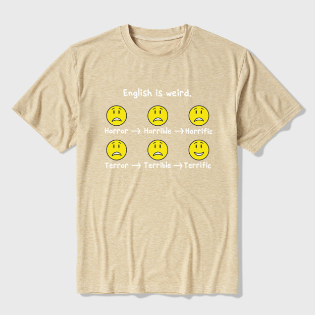 English Is Weird Ultra Soft Heather Tees