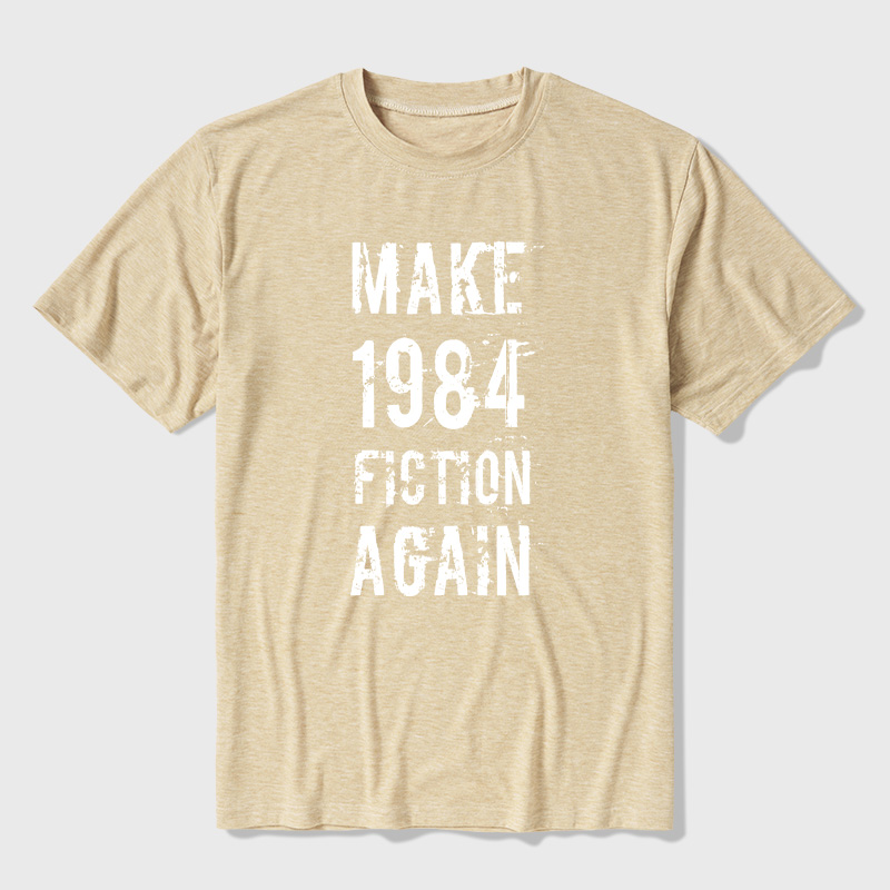 Make 1984 Fiction Again Ultra Soft Heather Tees