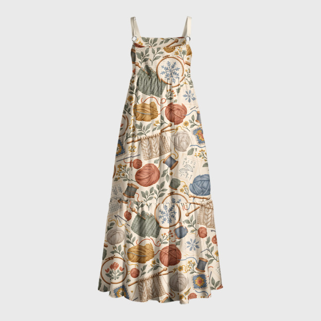 Cozy Stitch Studio Geek Tiered Cami Maxi Dress