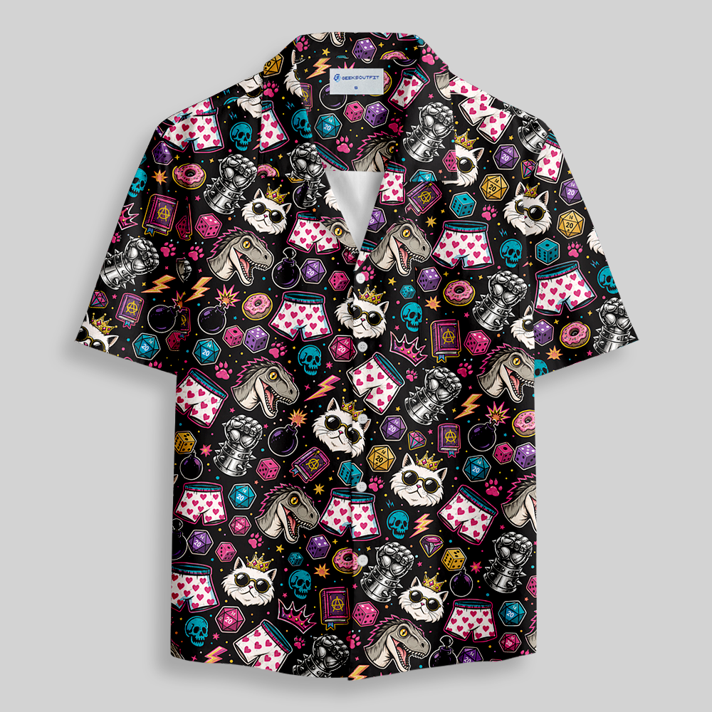 Dungeon Crawler Carl Button Up Pocket Shirt