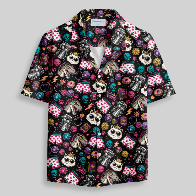 Dungeon Crawler Carl Button Up Pocket Shirt