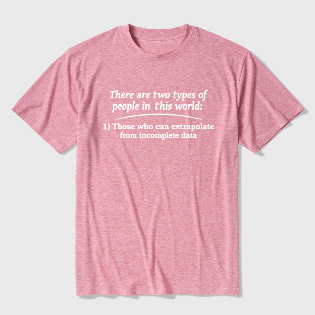 Two Types Of Math People In The World Ultra Soft Heather Tees