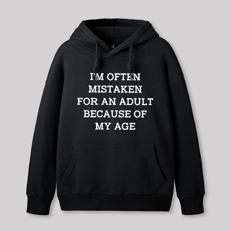 Mistaken For An Adult Geek Hoodie