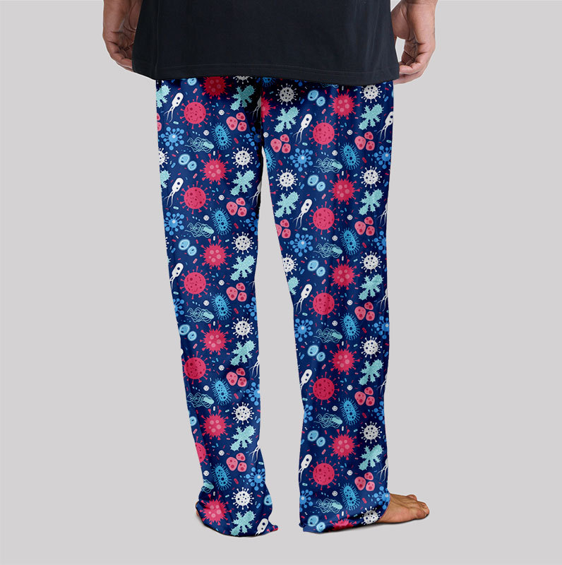 Bacteria Viruses Biology Geek Loungewear Pants