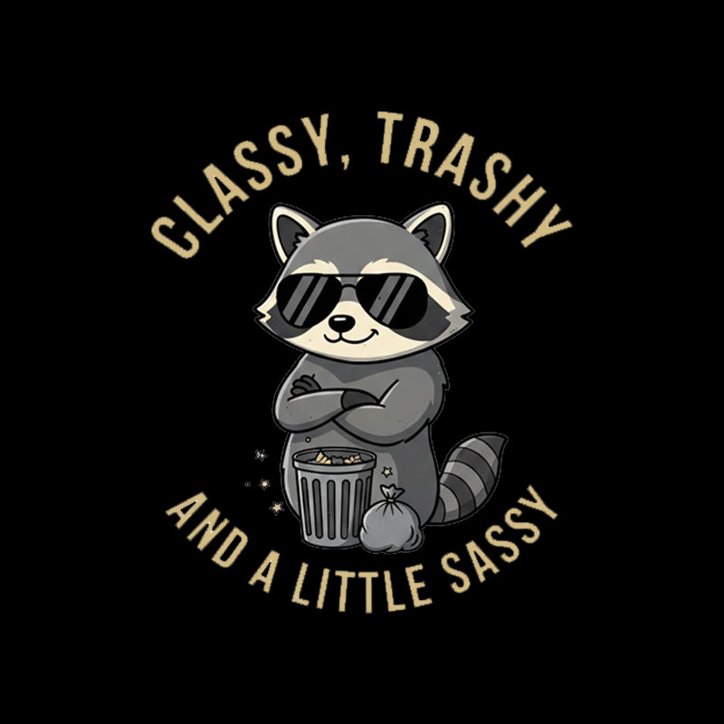 Classy Raccoon Geek T-Shirt