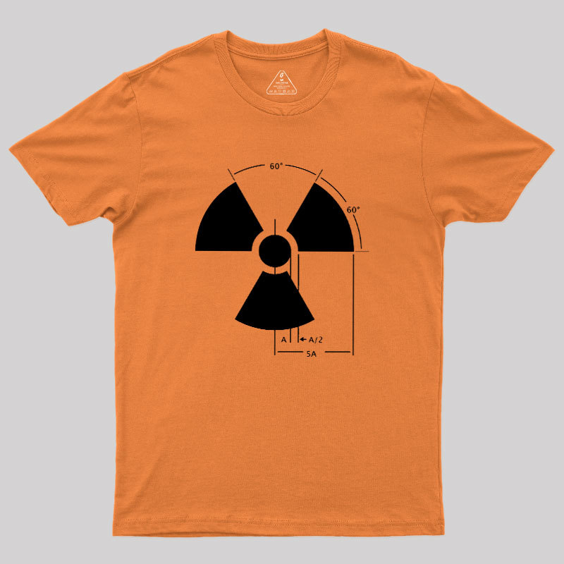 Warning Radiation Sign Geek T-Shirt