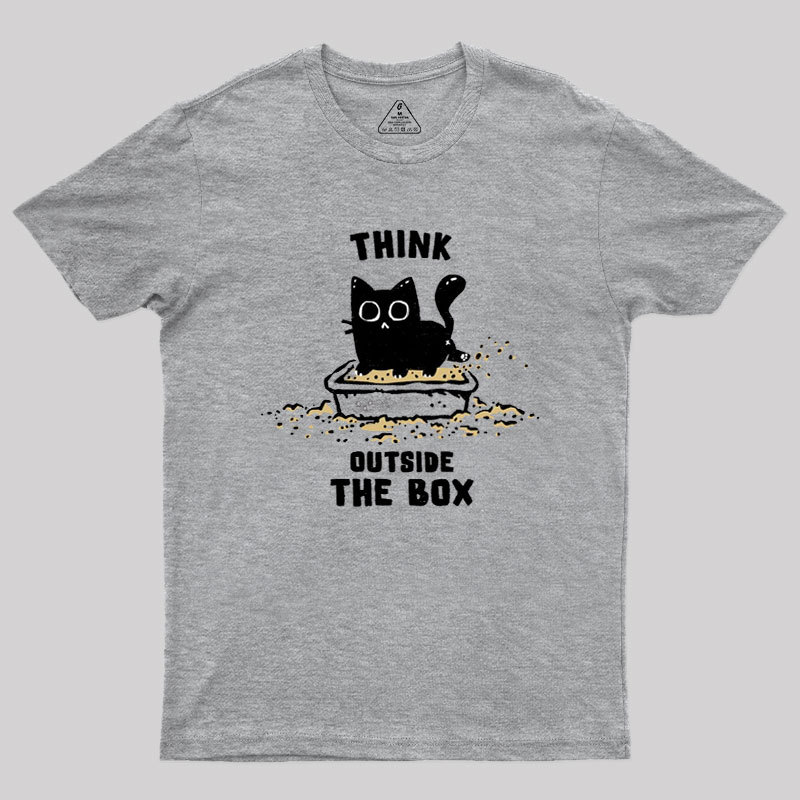 Think Outside The Cat Box Geek T-Shirt