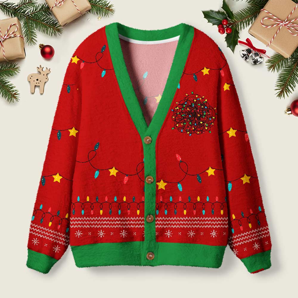 I am Fine Geek Ugly Cardigan Sweaters