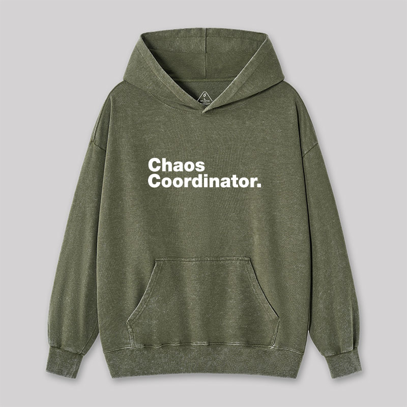 Chaos Coordinator Washed Hoodie