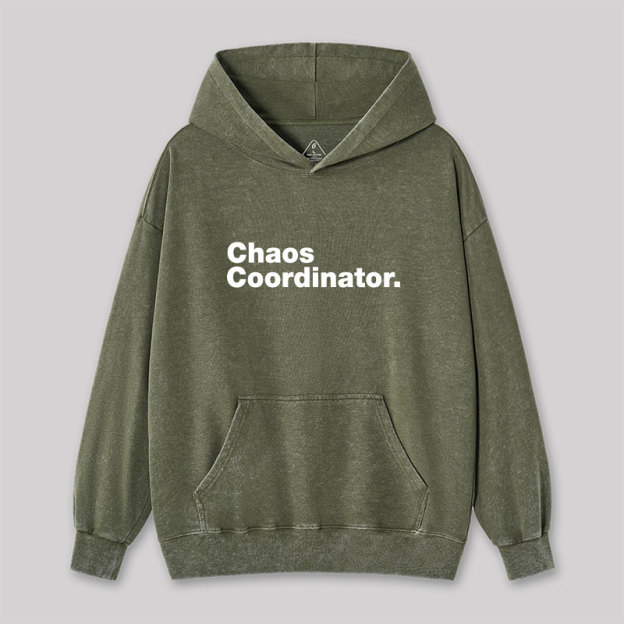 Chaos Coordinator Washed Hoodie