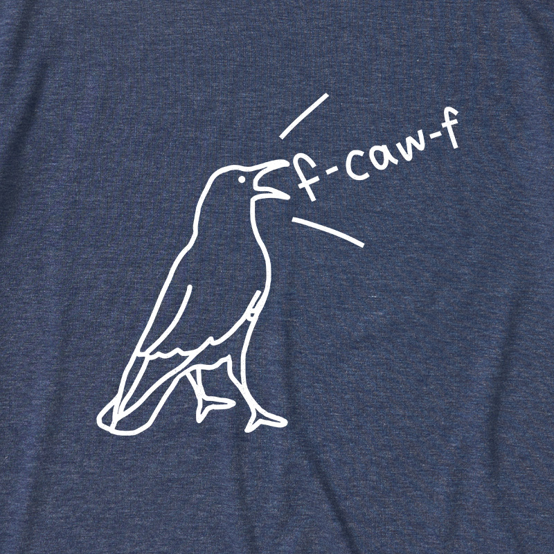 Funny Crow Sarcastic Bird Ultra Soft Heather Tees
