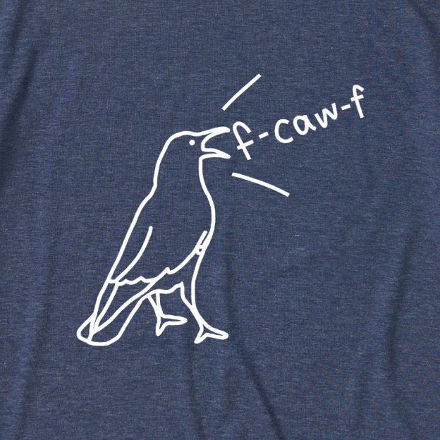 Funny Crow Sarcastic Bird Ultra Soft Heather Tees