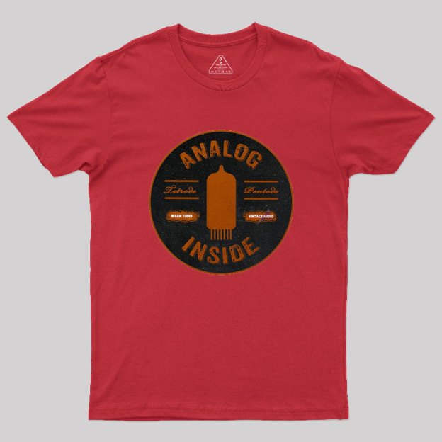 Analog Inside Retro Tubes Geek T-Shirt