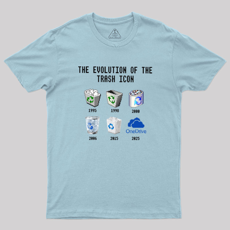 The Evolution of the Trash Icon Geek T-Shirt