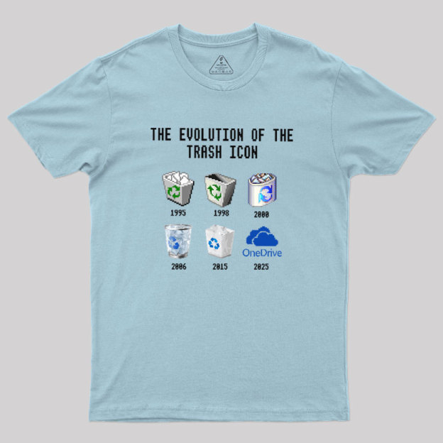 The Evolution of the Trash Icon Geek T-Shirt