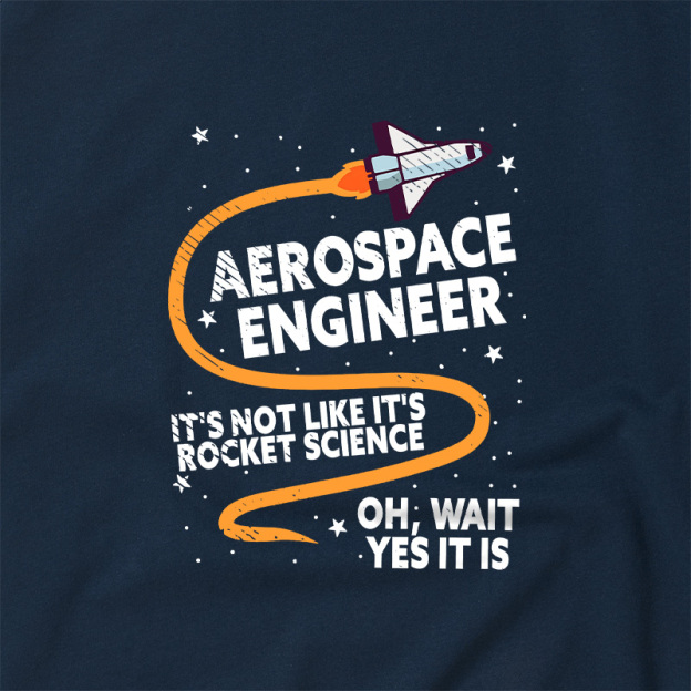 Aerospace Engineer Rocket Geek Retro Raglan T-Shirt