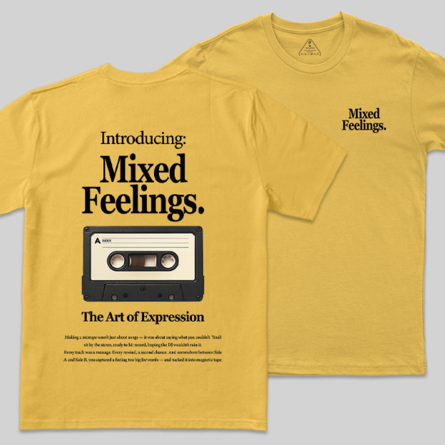 Mixed Feelings Front and Back Printing Geek T-Shirt