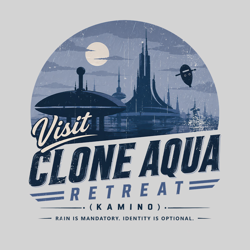 Clone Aqua Retreat Geek T-Shirt