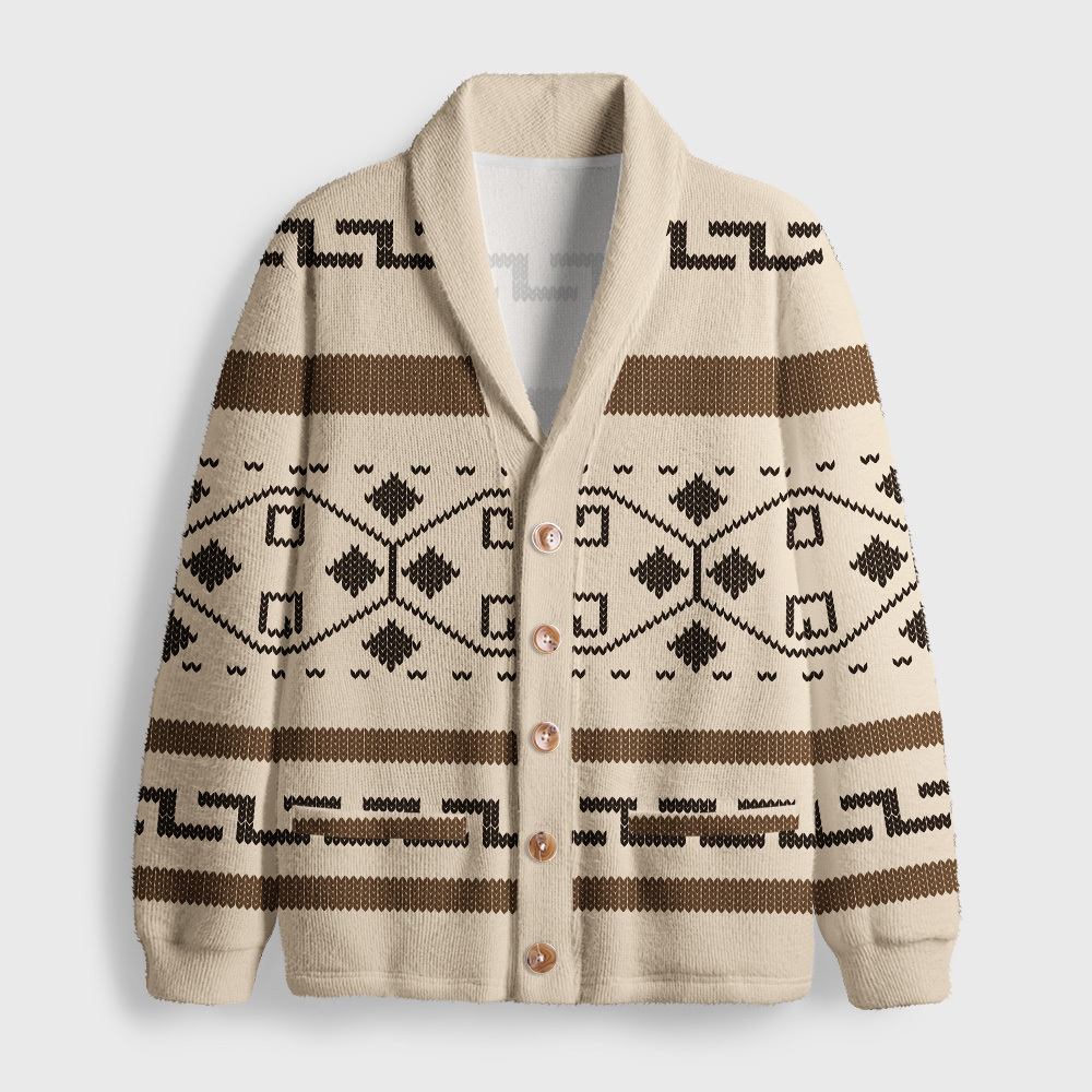 The Dude Classic Lebowski Geek Shawl Collar Cardigan