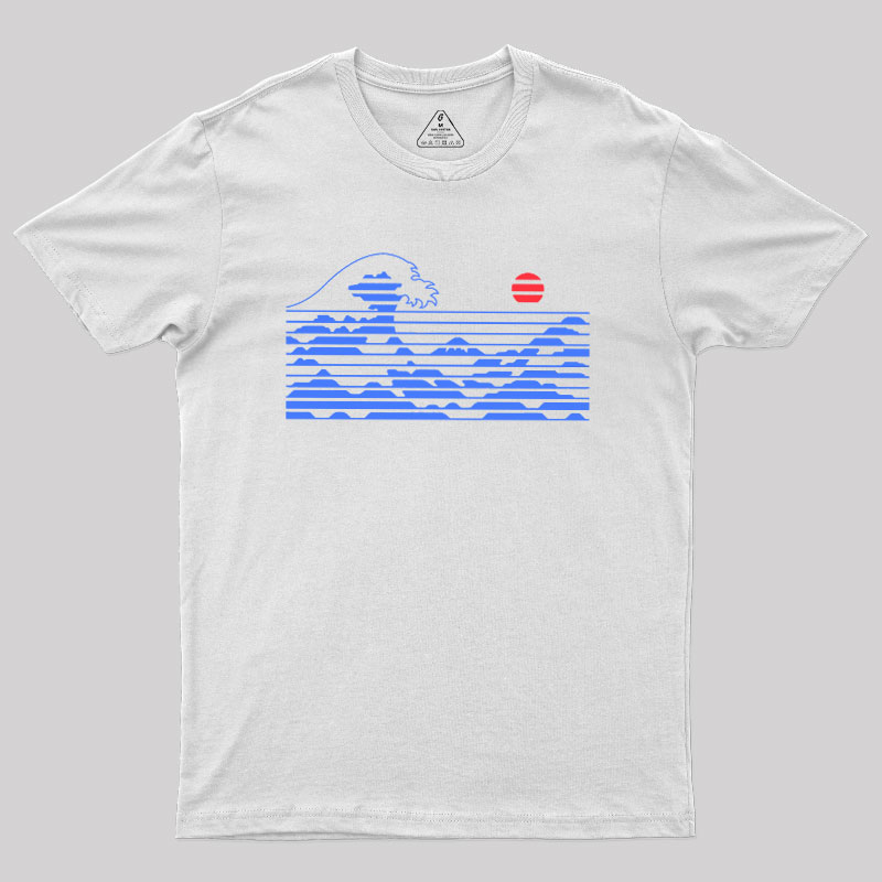 KANAGAWA STRIPE Geek T-Shirt