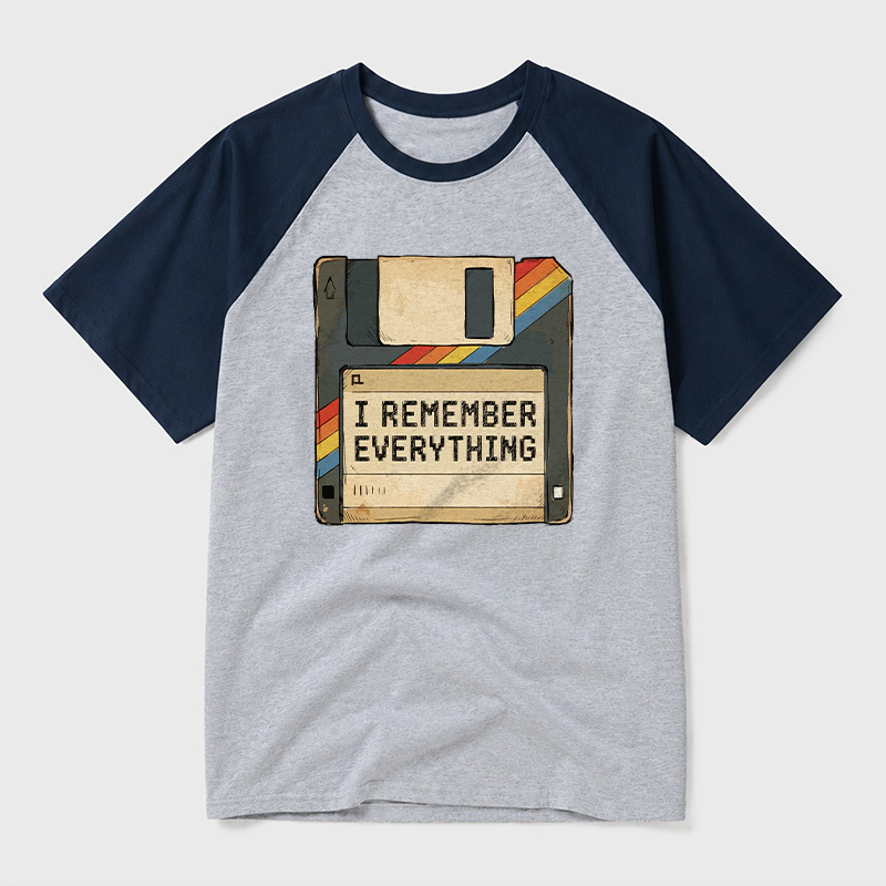 I Remember Everything Geek Retro Raglan T-Shirt