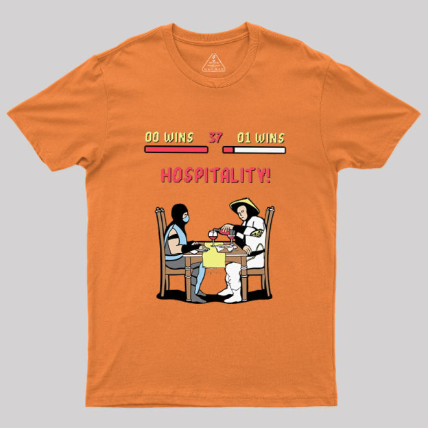 Fighting Game Rivals At Dinner Geek T-Shirt