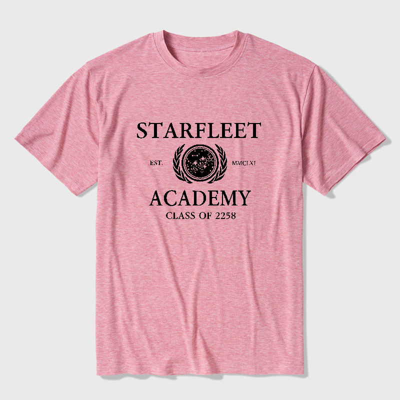 Starfleet Acadmey Class Of 2258 White Ultra Soft Heather Tee