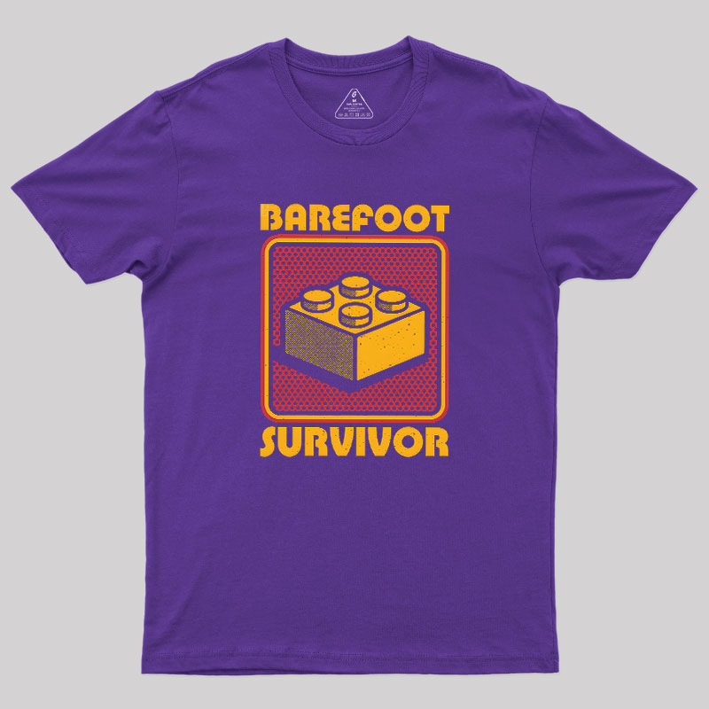 Foot Brick Survivor Geek T-Shirt