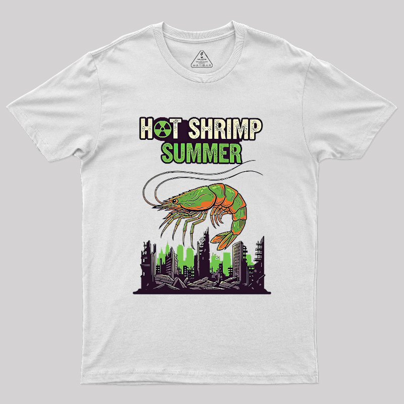 Hot Shrimp Summer Funny Radioactive Geek T-Shirt