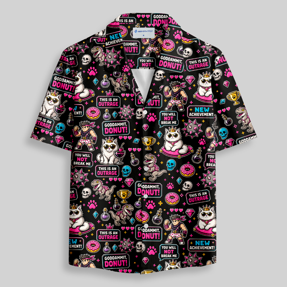 Loot, Paws & Poor Decisions Button Up Pocket Shirt