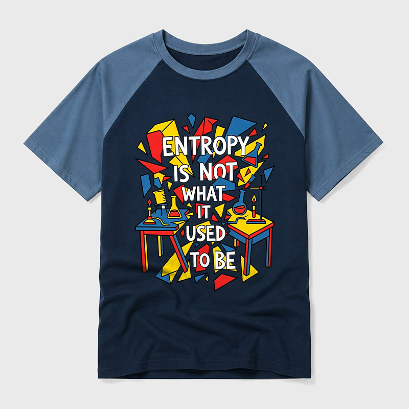 Entropy Is Not What It Used To Be Geek Retro Raglan T-Shirt