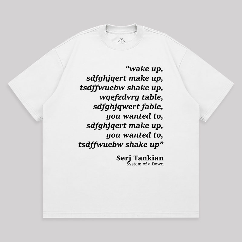 Wake Up Unisex Oversized T-shirt