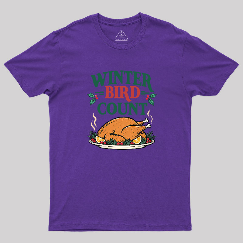 Winter Bird Count Geek T-Shirt