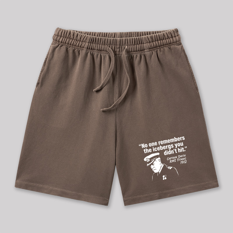 The Unseen Icebergs Geeky Washed Shorts