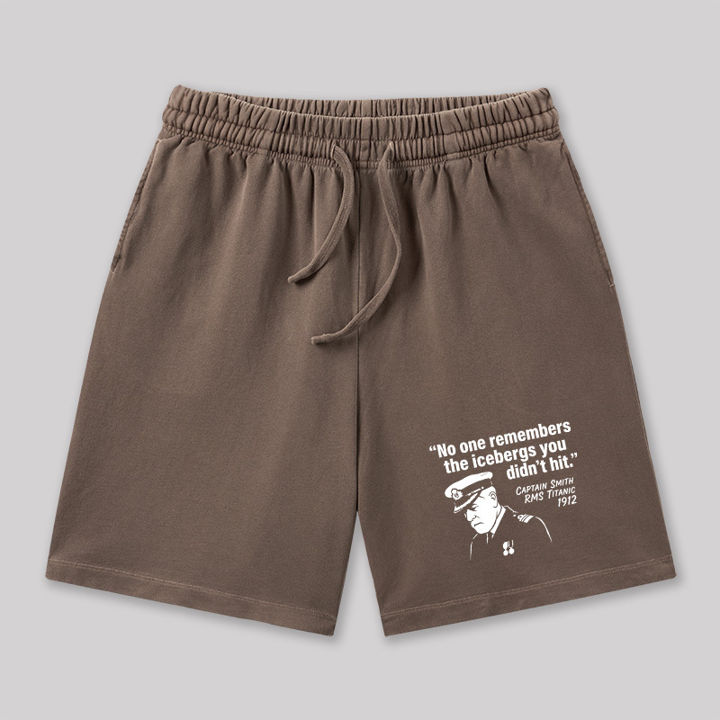 The Unseen Icebergs Geeky Washed Shorts