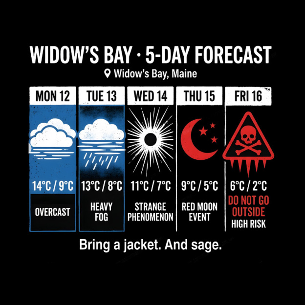 Spooky 5 Day Weather Forecast Geek T-Shirt