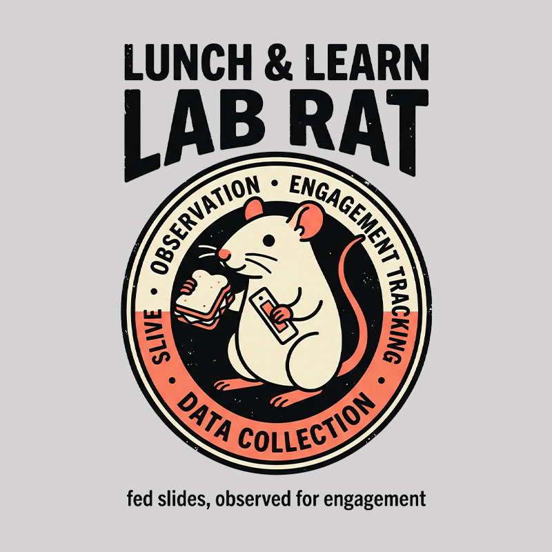 Lunch And Learn Lab Rat Geek T-Shirt