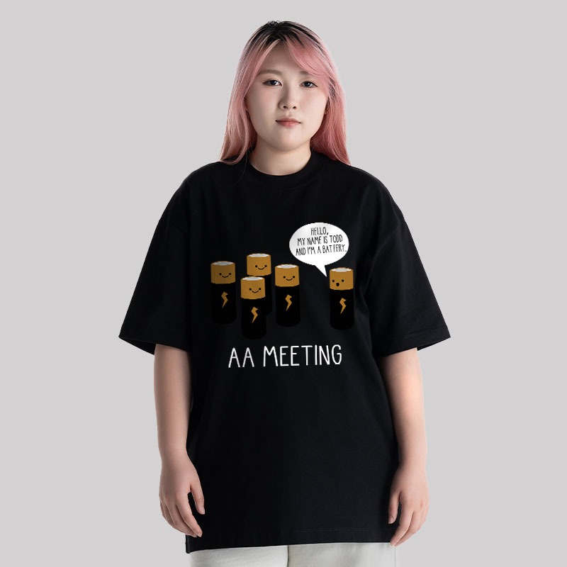 AA MEETING Unisex Oversized T-shirt
