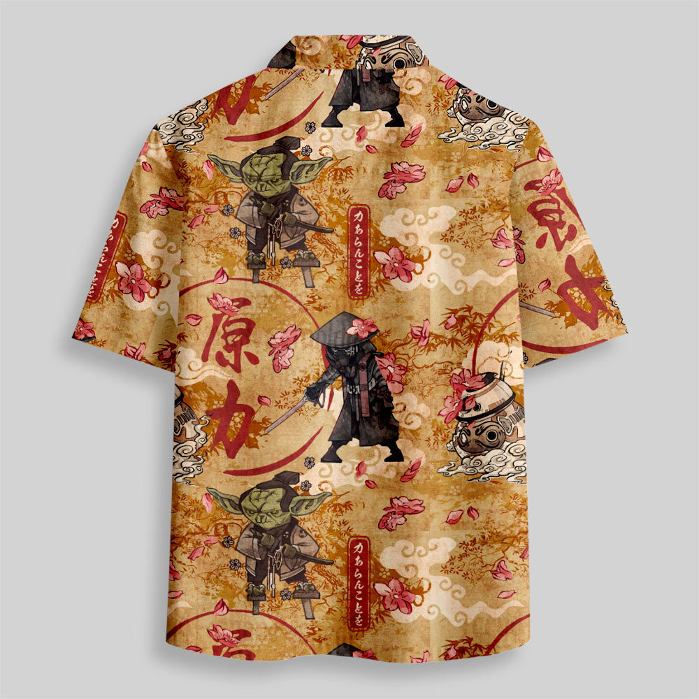 Force Traditional Painting Button Up Pocket Shirt