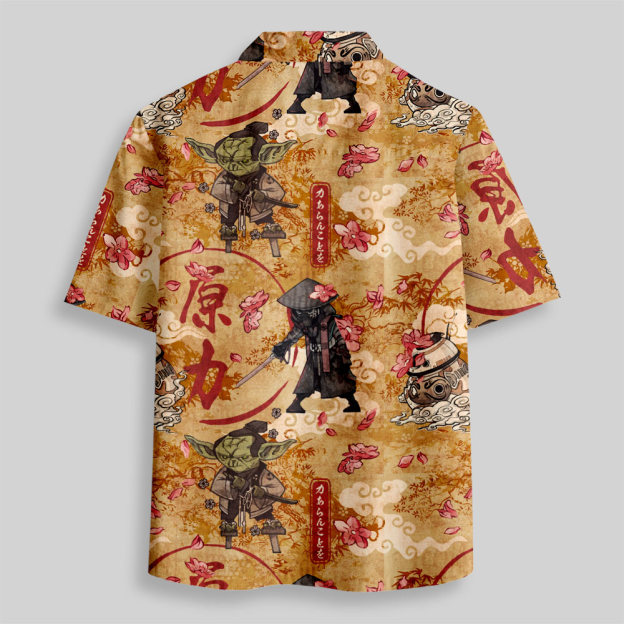 Force Traditional Painting Button Up Pocket Shirt