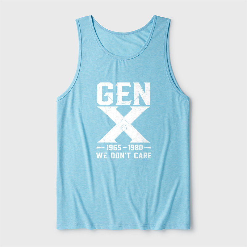 Gen X 1965-1980 We Don't Care Ultra Soft Heather Tank