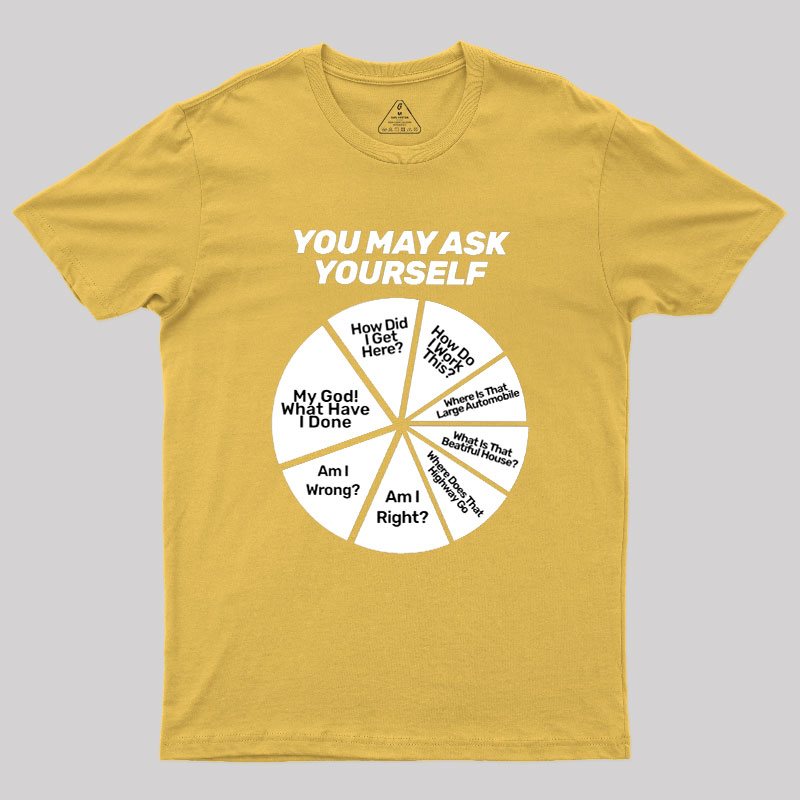 You May Ask Yourself Geek T-Shirt