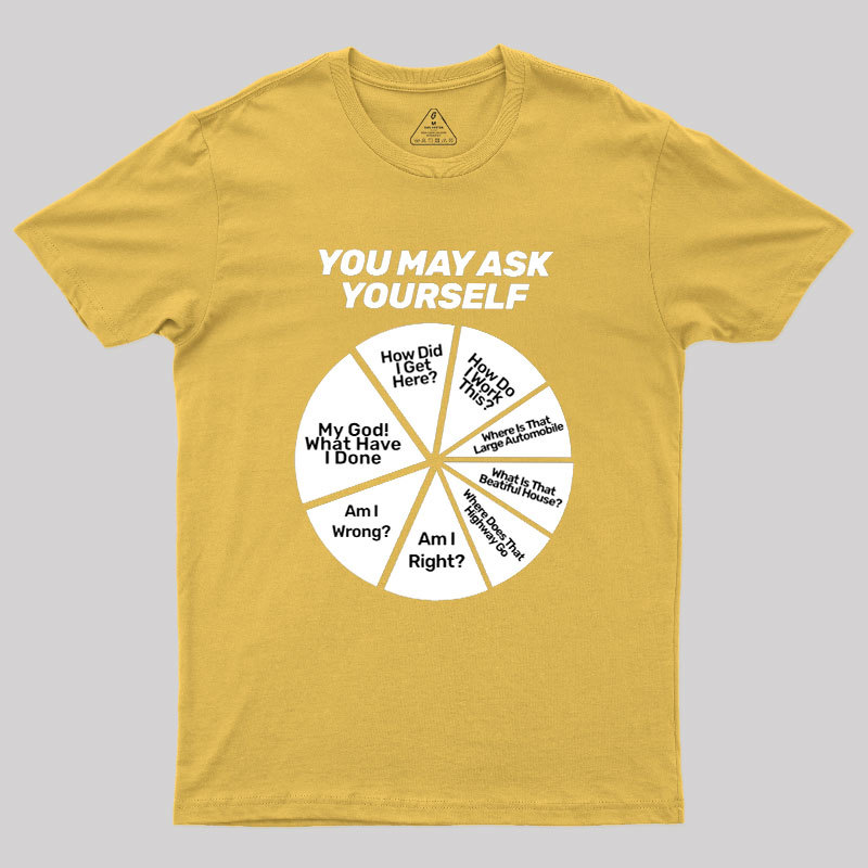 You May Ask Yourself Geek T-Shirt