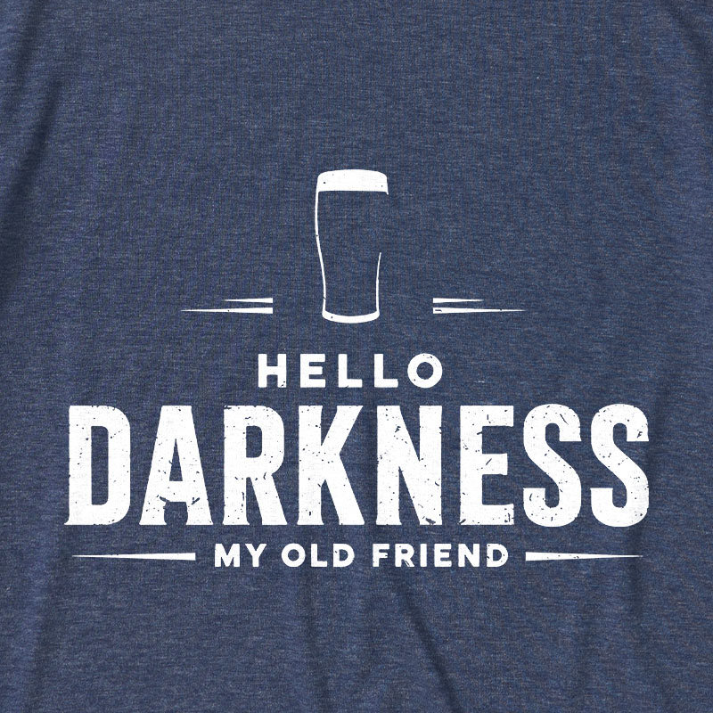 Hello Darkness My Old Friend Nerdy Graphic Ultra Soft Heather Tee