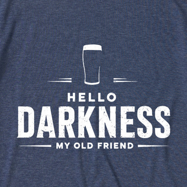 Hello Darkness My Old Friend Nerdy Graphic Ultra Soft Heather Tee