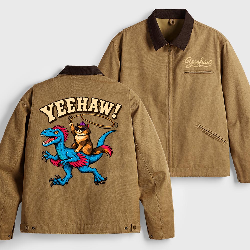 Yeehaw Geek Canvas Work Jackets