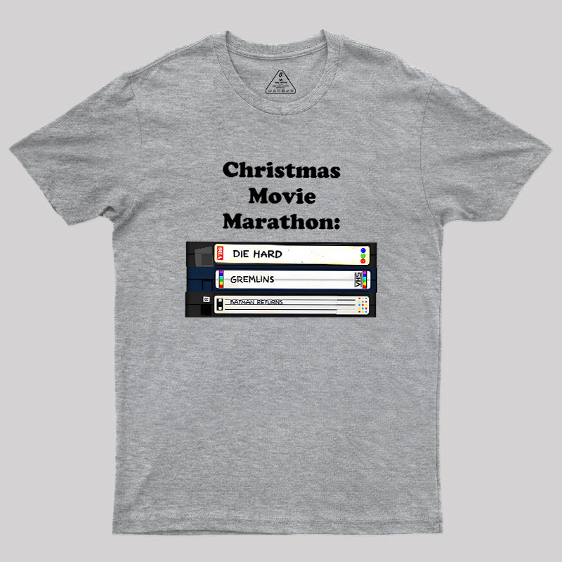 Christmas Movie Marathon Geek T-Shirt